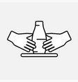 clay crafting icon isolated flat design vector image vector image