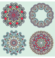 circle ornament ornamental round lace collection vector image