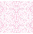 ornamental lace pink background floral pattern vector image