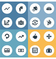 set of simple bill icons vector image vector image