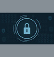 cyber security background vector image