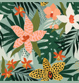 tropical flowers modern vector image vector image