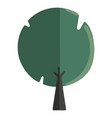 abstract rounded tree flat vector image