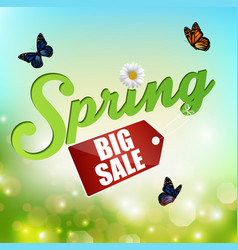 Scene with spring season theme 1 Royalty Free Vector Image