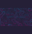 abstract topographic contour map vaporwave vector image