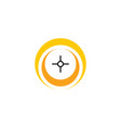 point target logo icon symbol element vector image