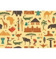 seamless background on a theme of africa vector image