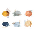 set brush stroke elements asian icons vector image vector image