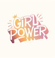hand lettering girl 02 vector image