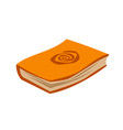 book with an orange cover vector image