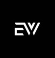 we or ew abstract outstanding professional vector image vector image