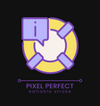 information for surviving in accidents pixel vector image vector image
