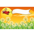 airplane banner vector image vector image