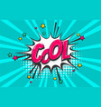 cool pop art comic book text speech bubble vector image vector image