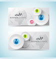 modern business horizontal banners vector image