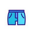 shorts icon isolated contour symbol vector image