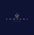 golden logo on which an abstract image vector image