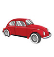 red retro car vector image