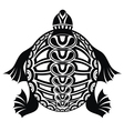 Turtle a silhouette Royalty Free Vector Image - VectorStock