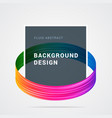 modern colorful flow abstract background vector image vector image