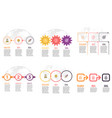 business infographics presentation templates vector image