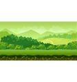 forest and hills game background 2d application vector image vector image