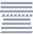 set of border decoration elements seamless vector image