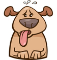 mood heat dog cartoon vector image vector image