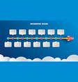 startup infographics with 12 data template vector image vector image