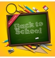 welcome back to school vector image