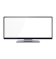 blank wide computer screen for copy space vector image