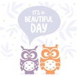 cute owls vector image vector image