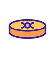 dna lab icon isolated contour symbol vector image vector image