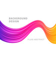modern colorful flow abstract background vector image vector image
