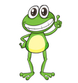 a frog vector image