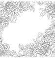 spring flowers bouquet of peonies garland vector image