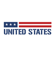 united states symbol vector image vector image