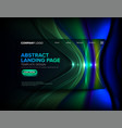 landing page template design vector image vector image