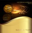 abstract gold business background vector image vector image