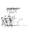 bar interior sketch stand drawing vector image