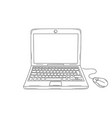 laptop computer vector image