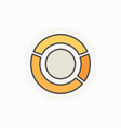 pie chart creative icon vector image vector image