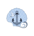 label marine theme vector image