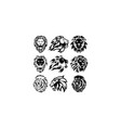 lion head vector image