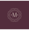monogram design template vector image