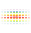 dollar banknote spectrum halftone matrix vector image