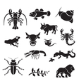 silhouette - animals vector image