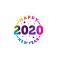 2020 new year colorful banner logo for your vector image