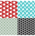geometric patterns tiling set of abstract vintage vector image