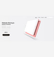tablet display isolated on white background vector image